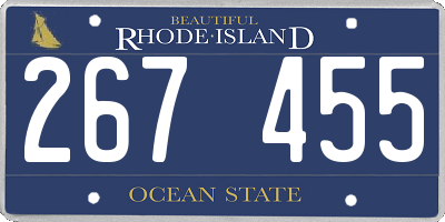 RI license plate 267455