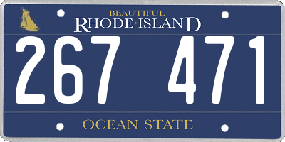 RI license plate 267471