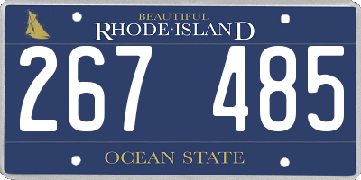 RI license plate 267485