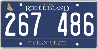 RI license plate 267486