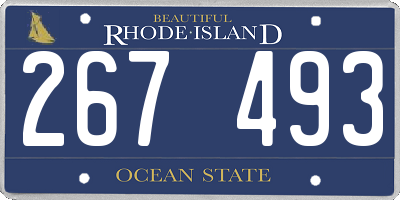 RI license plate 267493