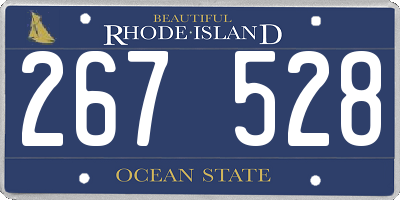 RI license plate 267528