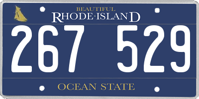 RI license plate 267529
