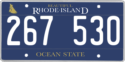 RI license plate 267530