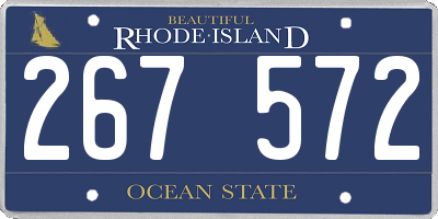 RI license plate 267572