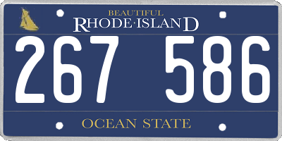 RI license plate 267586