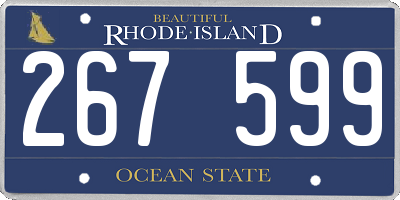 RI license plate 267599