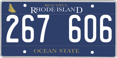 RI license plate 267606