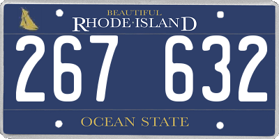RI license plate 267632
