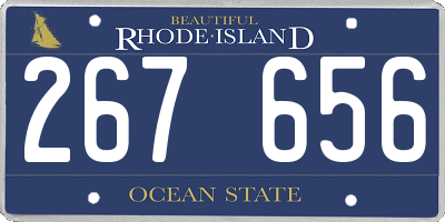 RI license plate 267656