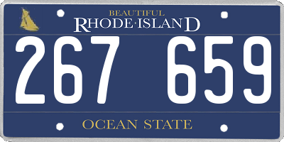 RI license plate 267659