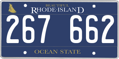 RI license plate 267662