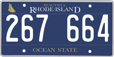 RI license plate 267664