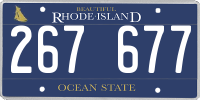 RI license plate 267677