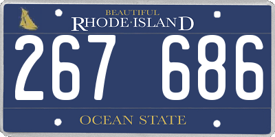 RI license plate 267686