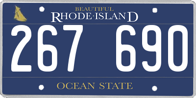 RI license plate 267690