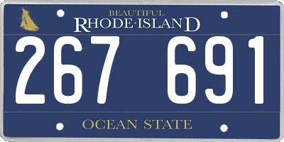 RI license plate 267691