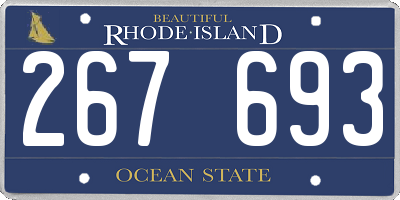 RI license plate 267693