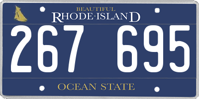 RI license plate 267695