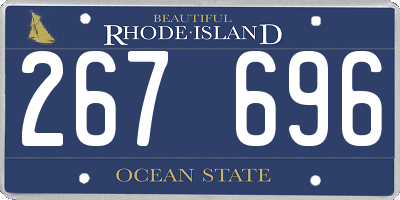 RI license plate 267696