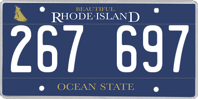 RI license plate 267697