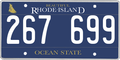 RI license plate 267699