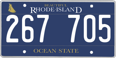 RI license plate 267705