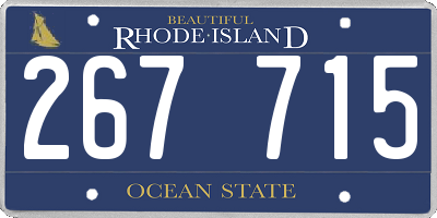 RI license plate 267715