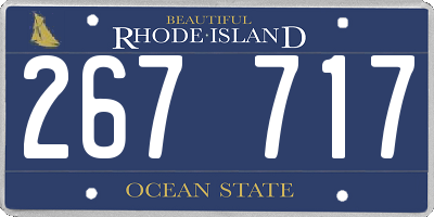 RI license plate 267717