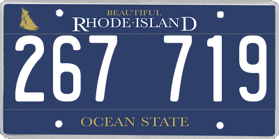 RI license plate 267719