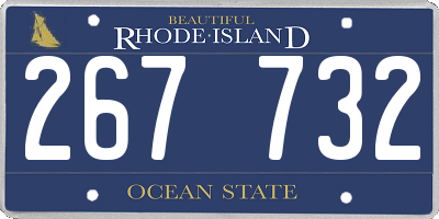 RI license plate 267732