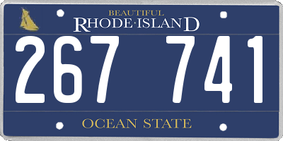 RI license plate 267741