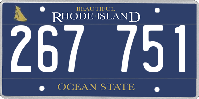RI license plate 267751