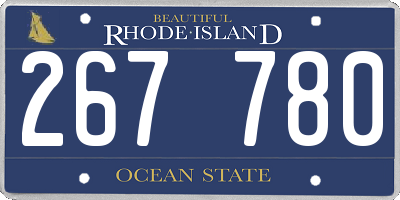 RI license plate 267780