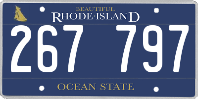 RI license plate 267797