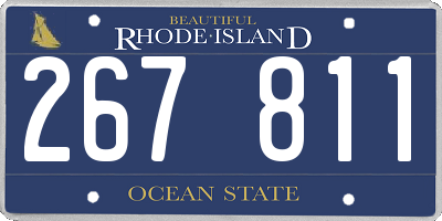 RI license plate 267811