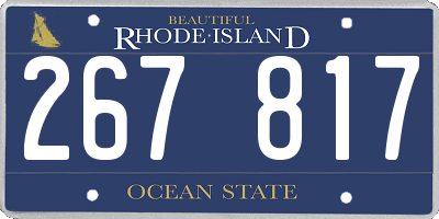 RI license plate 267817