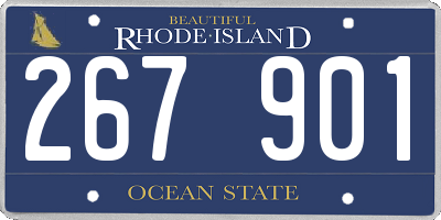 RI license plate 267901