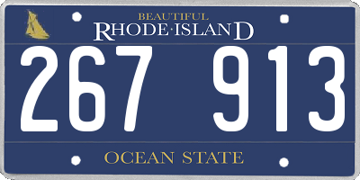 RI license plate 267913