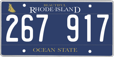RI license plate 267917