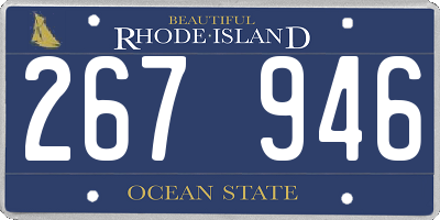 RI license plate 267946