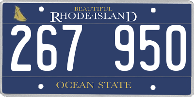 RI license plate 267950