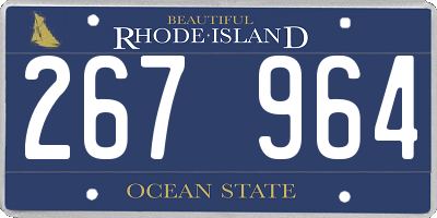 RI license plate 267964