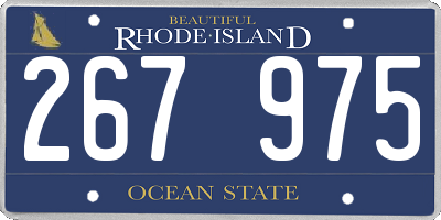 RI license plate 267975