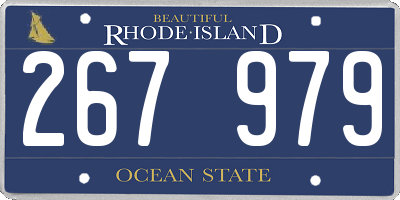 RI license plate 267979