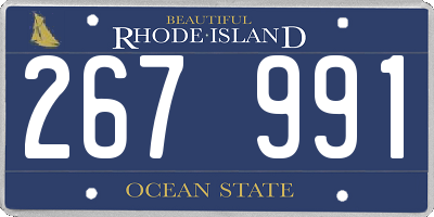 RI license plate 267991