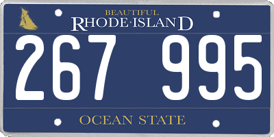 RI license plate 267995