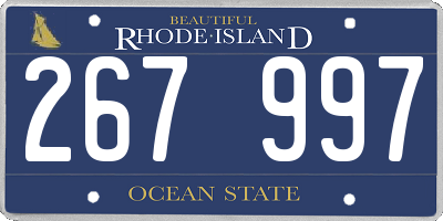 RI license plate 267997