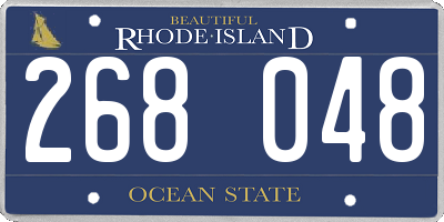 RI license plate 268048