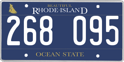 RI license plate 268095